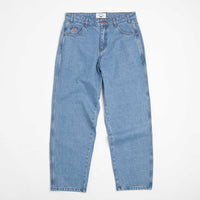 Cash Only Logo Baggy Jeans - Washed Indigo thumbnail