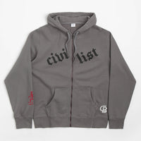 Civilist Degree Zip Hoodie - Charcoal thumbnail