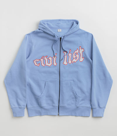 Civilist Exotique Zip Hoodie - Medium Blue