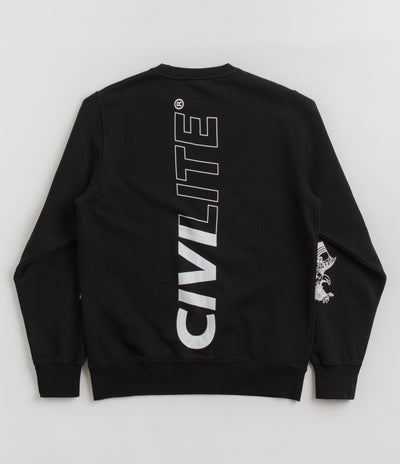 Civilist Fata Morgana Crewneck Sweatshirt - Black