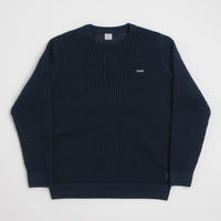 Civilist Loose Gauge Knit Sweatshirt - Navy thumbnail