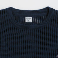 Civilist Loose Gauge Knit Sweatshirt - Navy thumbnail