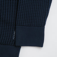 Civilist Loose Gauge Knit Sweatshirt - Navy thumbnail