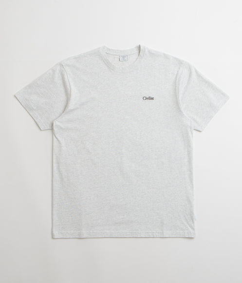 Civilist Mini Logo T-Shirt - Light Heather Grey