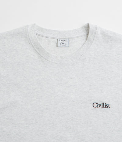 Civilist Mini Logo T-Shirt - Light Heather Grey