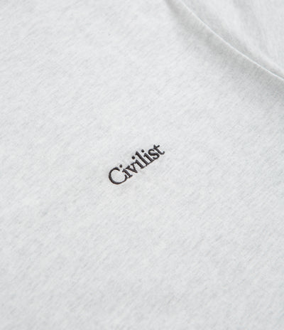 Civilist Mini Logo T-Shirt - Light Heather Grey