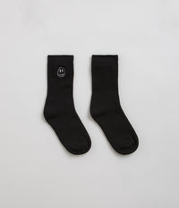 Civilist Mono Smiler Socks - Black