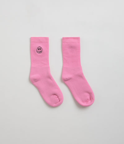 Civilist Mono Smiler Socks - Pink