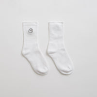 Civilist Mono Smiler Socks - White thumbnail