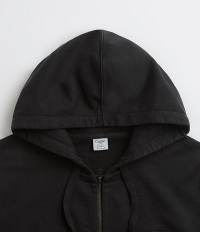 Civilist Studded Heavy Zip Hoodie - Black