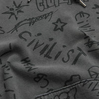 Civilist Team AOP Hoodie - Washed Black thumbnail