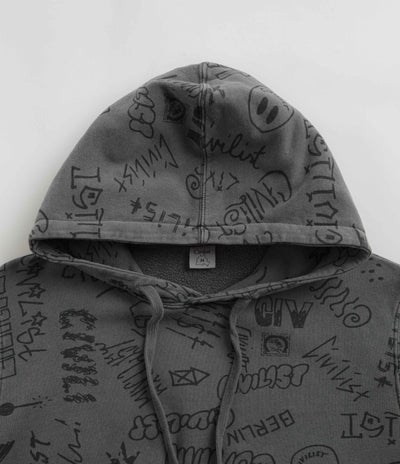 Civilist Team AOP Hoodie - Washed Black