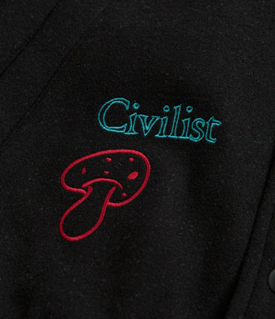 Civilist Wool Bomber Jacket - Black