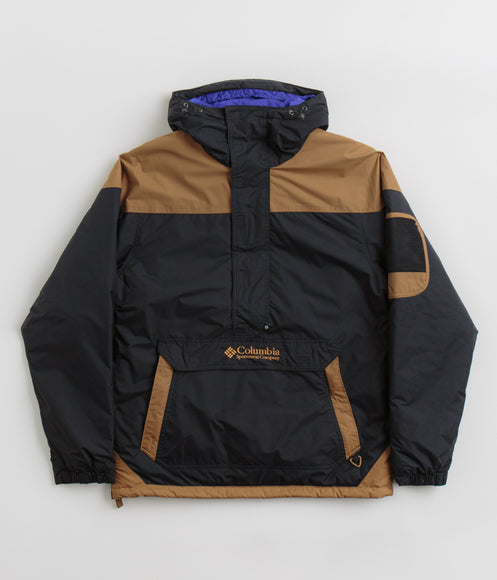 Columbia Challenger II Insulated Pullover Jacket - Black / Camel Brown