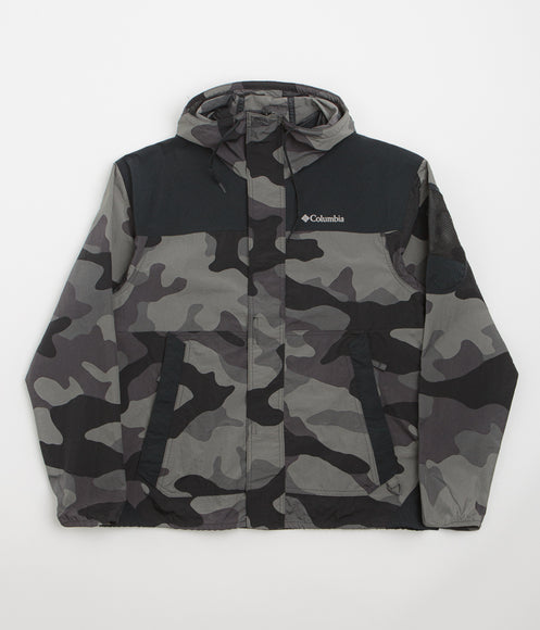 Columbia Challenger II Novelty Windbreaker Jacket - Black Mod Camo / Black