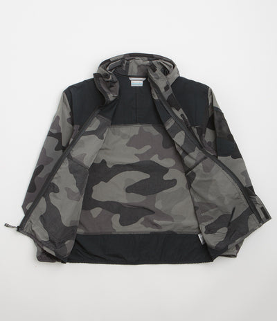 Columbia Challenger II Novelty Windbreaker Jacket - Black Mod Camo / Black