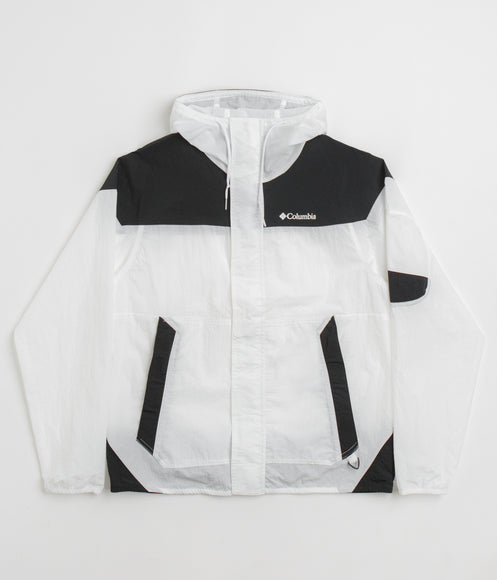 Columbia Challenger II Windbreaker Jacket - White / Black