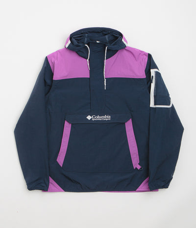 Columbia Challenger Windbreaker Anorak - Collegiate Navy / Razzle