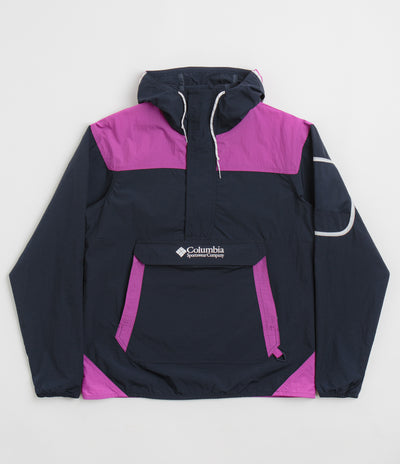 Columbia Challenger Windbreaker Anorak - Collegiate Navy / Razzle