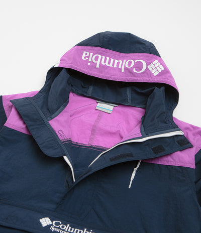 Columbia Challenger Windbreaker Anorak - Collegiate Navy / Razzle