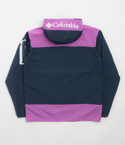 Columbia Challenger Windbreaker Anorak - Collegiate Navy / Razzle