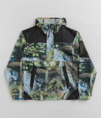 Columbia Challenger Windbreaker Jacket - Napa Green Chasing Falls Print / Black