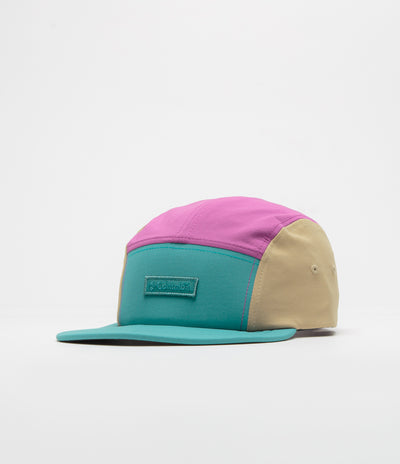 Columbia Creek Side 5 Panel Cap - Teal / Razzle / Canoe