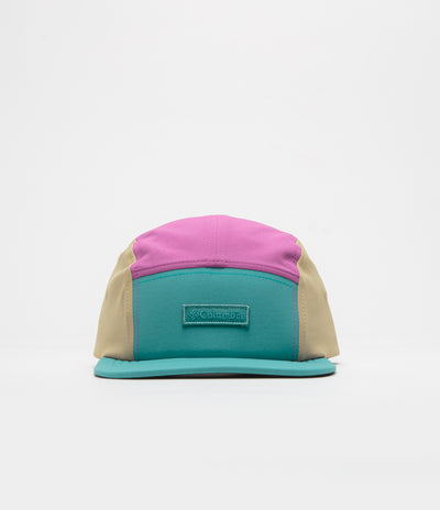 Columbia Creek Side 5 Panel Cap - Teal / Razzle / Canoe