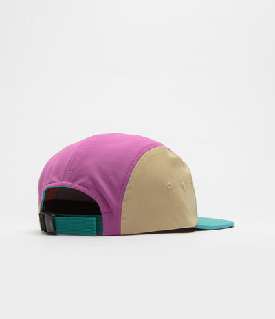 Columbia Creek Side 5 Panel Cap - Teal / Razzle / Canoe