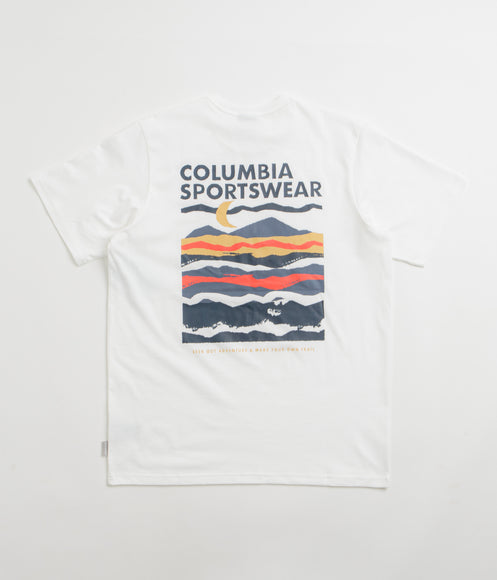 Columbia Explorers Canyon Back T-Shirt - White / Torn Moonscape