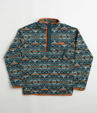 Columbia Helvetia Half Snap Fleece - Night Wave Checkered Peaks Multi