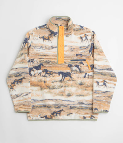 Columbia Helvetia II Printed Half Snap Fleece - Lemon Wash Roaming