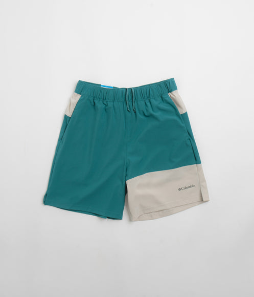 Columbia Hike Color Block Shorts - River Blue / Dark Stone