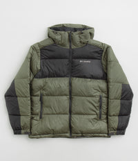 Columbia Pike Lake II Hooded Jacket - Stone Green / Shark / White