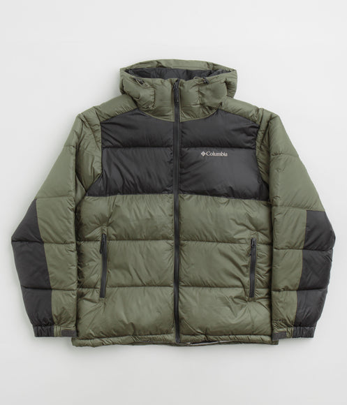 Columbia Pike Lake II Hooded Jacket - Stone Green / Shark / White