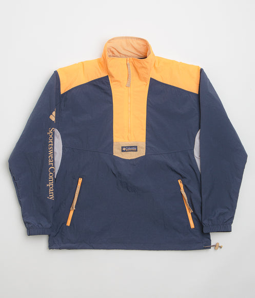 Columbia Riptide II Retro Windbreaker Anorak - Nocturnal / Summer Orange