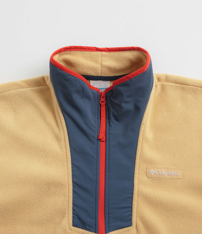 Columbia Sequoia Grove Half Zip Fleece - Light Camel / Dark Mtn / Coll Navy / Spicy