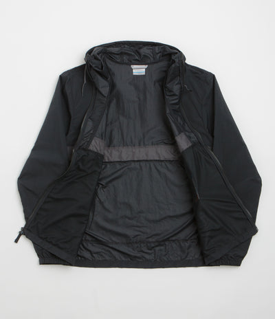 Columbia Spire Valley Hooded Windbreaker Jacket - Black / Shark