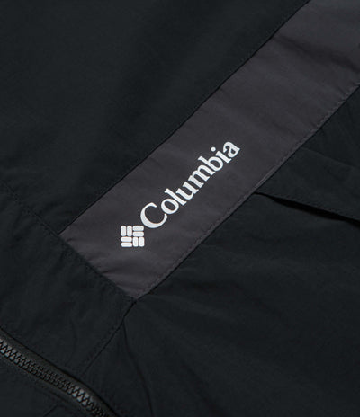 Columbia Spire Valley Hooded Windbreaker Jacket - Black / Shark