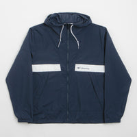 Columbia Spire Valley Hooded Windbreaker Jacket - Collegiate Navy / White thumbnail