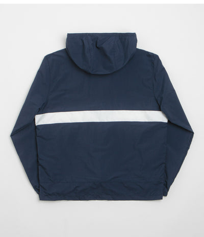 Columbia Spire Valley Hooded Windbreaker Jacket - Collegiate Navy / White