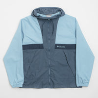 Columbia Spire Valley Hooded Windbreaker Jacket - Ripple Blue / Dark Mountain / Collegiate Navy thumbnail