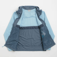 Columbia Spire Valley Hooded Windbreaker Jacket - Ripple Blue / Dark Mountain / Collegiate Navy thumbnail