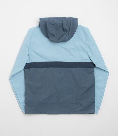 Columbia Spire Valley Hooded Windbreaker Jacket - Ripple Blue / Dark Mountain / Collegiate Navy