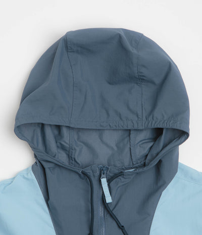 Columbia Spire Valley Hooded Windbreaker Jacket - Ripple Blue / Dark Mountain / Collegiate Navy