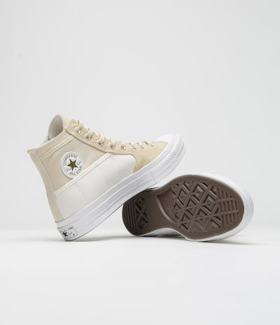 Converse Chuck 70 Hi Durable Neutrals Shoes - Egret / Miso Glaze / Forest Brew