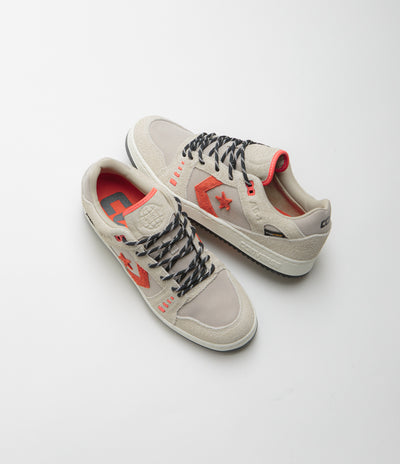 Converse Cons AS-1 Pro Cordura Shoes - Papyrus / Black / Vermillion Red