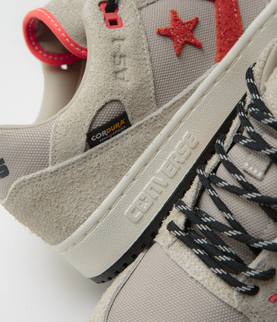 Converse Cons AS-1 Pro Cordura Shoes - Papyrus / Black / Vermillion Red