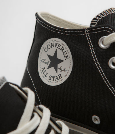 Converse Cons CTAS Pro Mid Cut Off Shoes - Black / Black / Egret