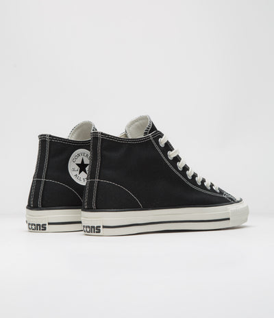 Converse Cons CTAS Pro Mid Cut Off Shoes - Black / Black / Egret